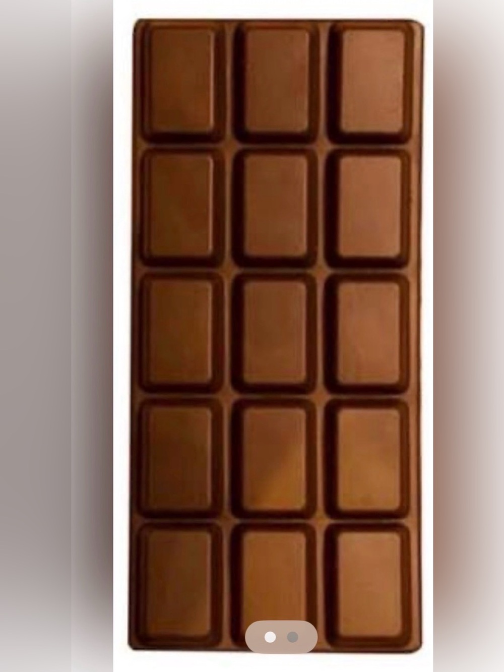 Brown Chocolate Bar Silicone Squishy